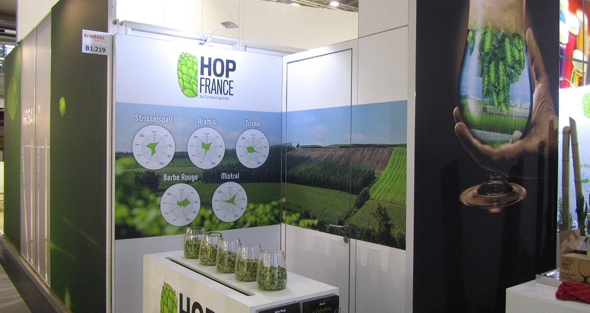 Stand Hop France - espace olfactif